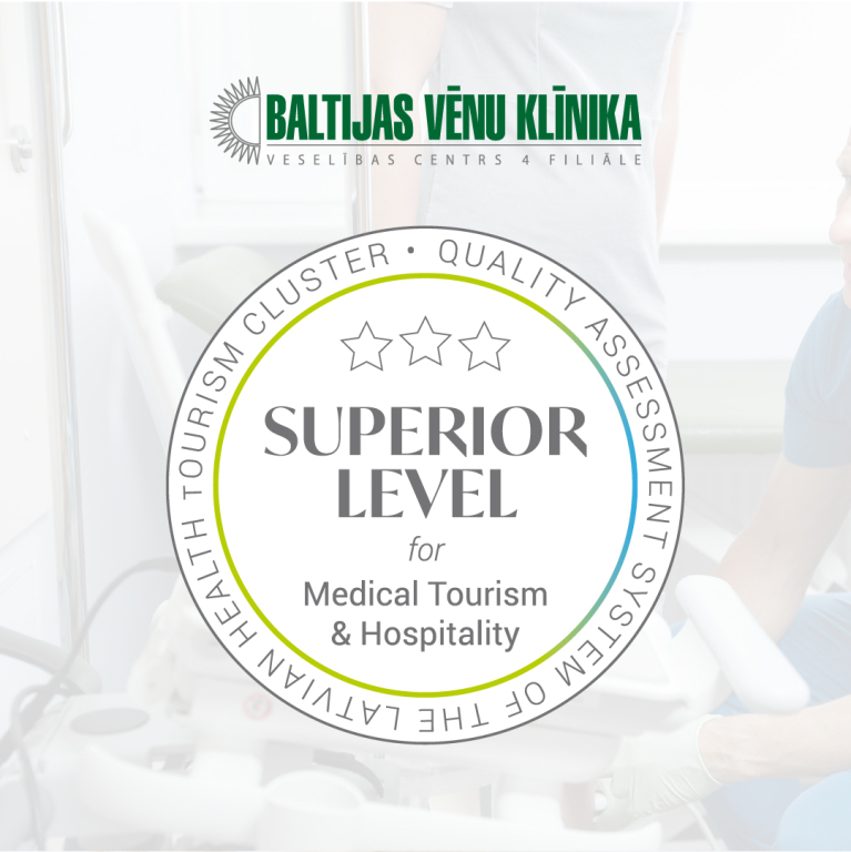Baltijas Vēnu klīnikai Superior līmenis